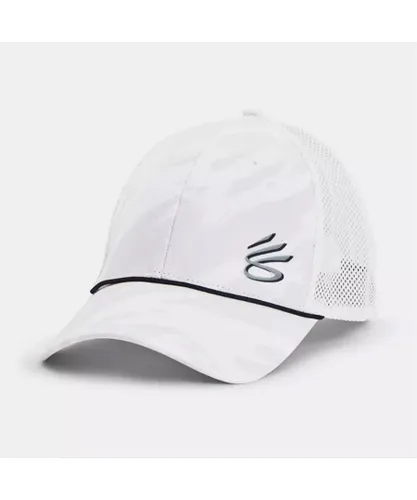 Under Armour Curry Mens White Golf Cap - One
