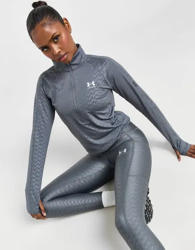 Under Armour Emboss All Over Print Tights - Grey - Womens
