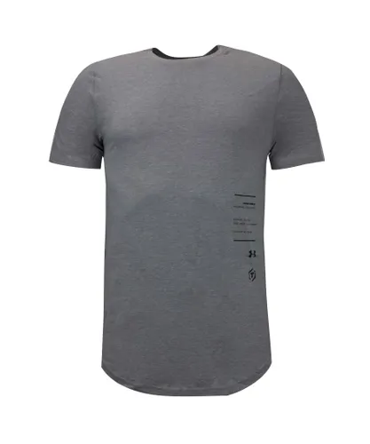 Under Armour Erkek Mens T-Shirt Graphic Logo Top Grey 1318558 035