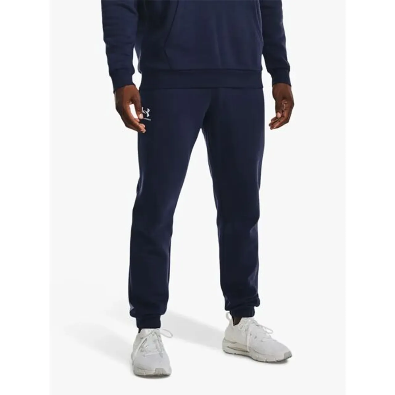 Under Armour Essential Fleece Joggers - Midnight Navy - Male