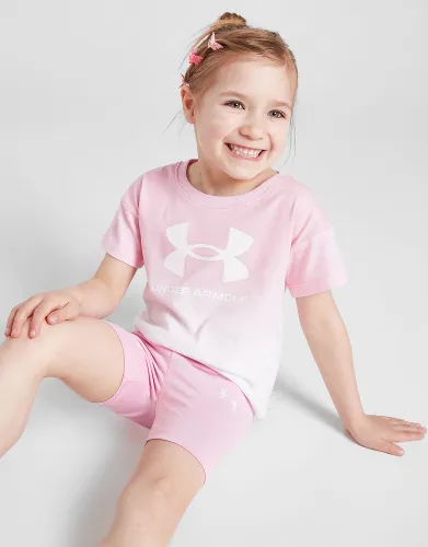 Under Armour Girls' Fade T-Shirt/Shorts Set Infant - Pink - Kids