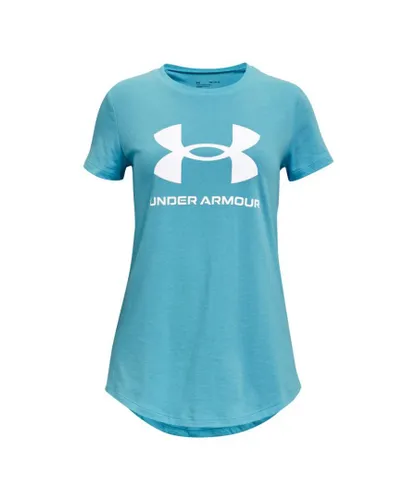Under Armour Girls Girl's UA Sportstyle Graphic T-Shirt in Blue