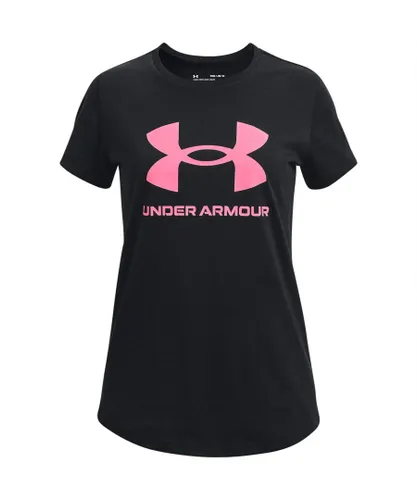 Under Armour Girls Live Sportstyle Graphic T-Shirt - Black