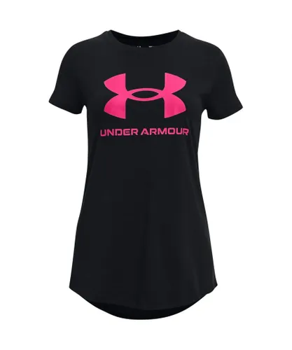 Under Armour Girls Live Sportstyle Graphic T-Shirt - Black