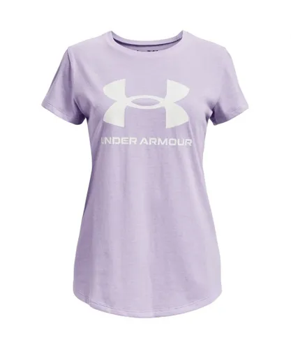 Under Armour Girls Live Sportstyle Graphic T-Shirt - Purple