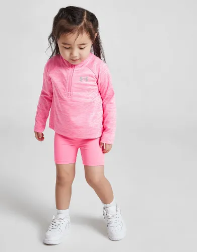 Under Armour Girls' Tech 1/4 Zip Top/Shorts Set Infant - Pink