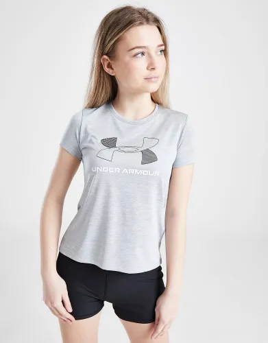 Under Armour Girls' UA Tech Twist Big Logo T-Shirt Junior - Grey
