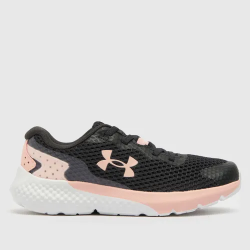 Under Armour Grey Charged Rogue 3 Girls Junior Trainers