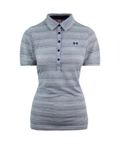 Under Armour HeatGear ShortSleeve Blue Womens Zinger Golf Polo Shirt 1272340 487
