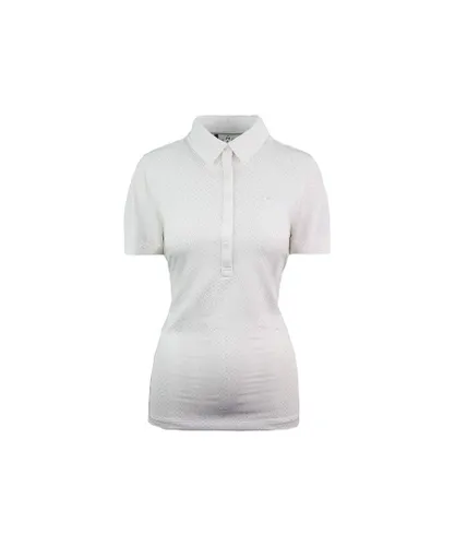 Under Armour HeatGear Zinger Golf Fitted Polo Shirt Womens Cream Top 1272340 103