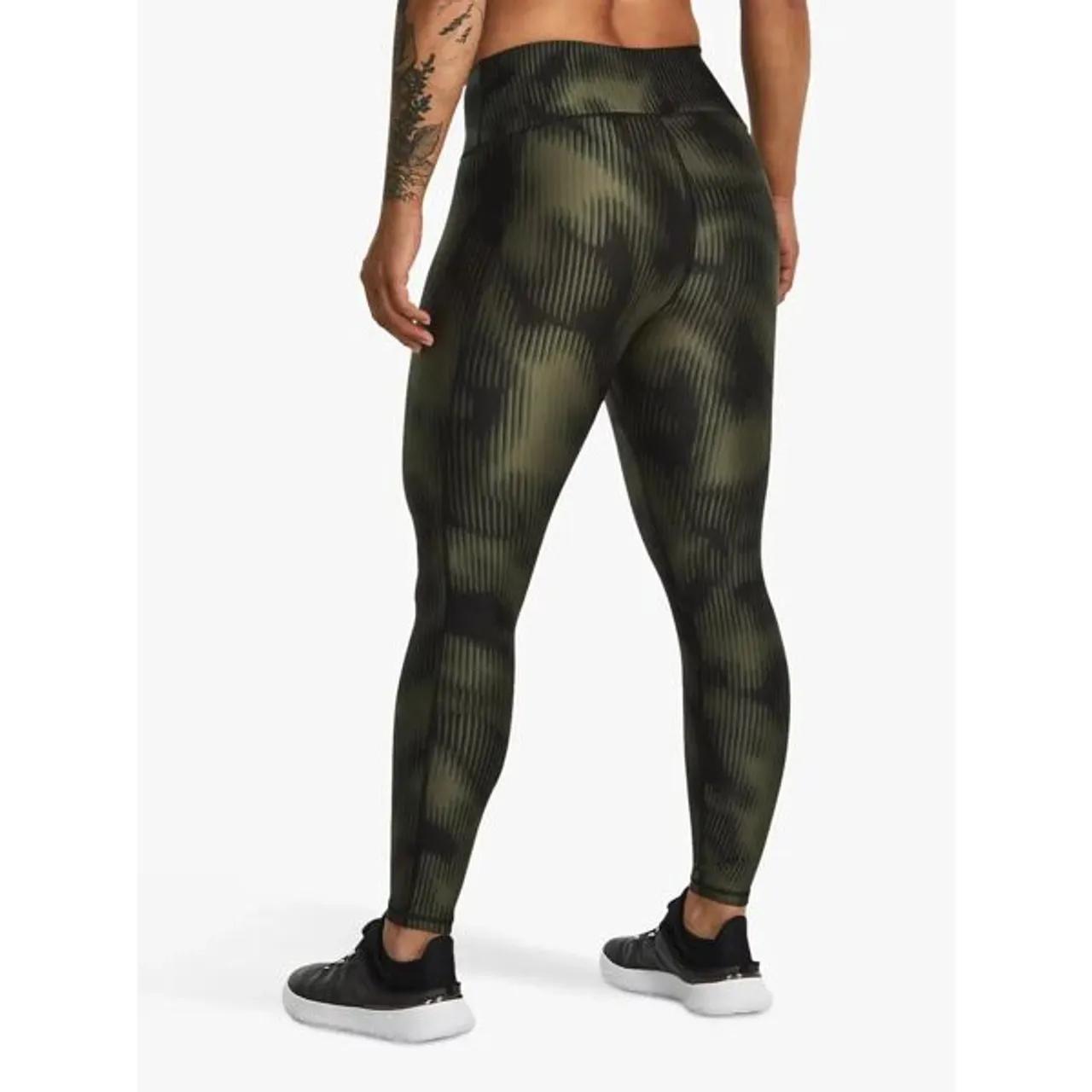 Under Armour HeatGearÂ® No-Slip Waistband Printed Ankle Leggings - Green/Green/Black - Female