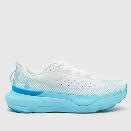 Under Armour Infinite pro Fire Trainers in White & Blue