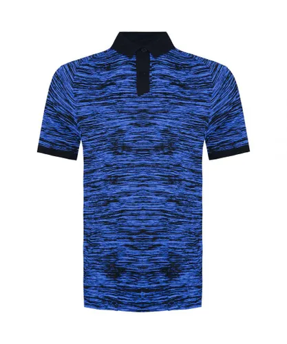 Under Armour Iso-Chill ABE Twist Mens Blue/Black Polo Shirt Nylon