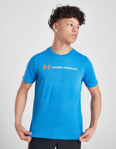 Under Armour Logo Wordmark T-Shirt Junior - Blue