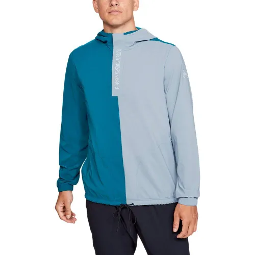 Under Armour Men Baseline Woven Jacket Warm-Up Top - Teal