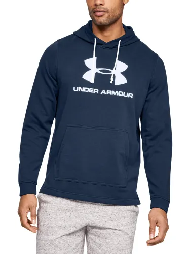 Under Armour Men Sportstyle Terry Logo Hoodie Warm-Up Top -