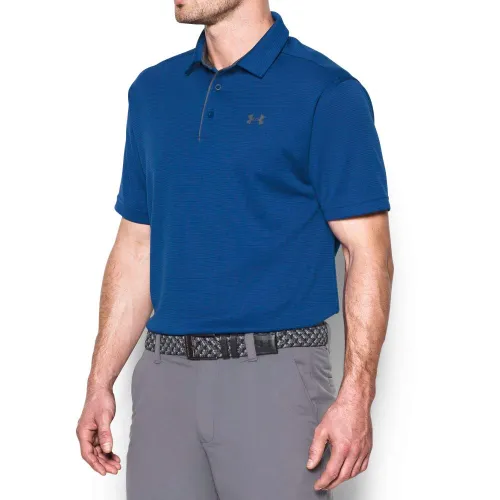 Under Armour Mens 2023 UA Golf Tech Polo Shirt - Royal - 4XL