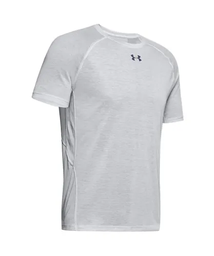 Under Armour Mens Breeze Short Sleeve T-Shirt Graphic Top 1350086 014 - White
