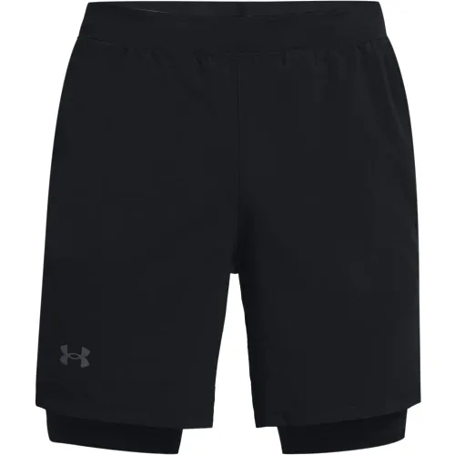 Under Armour Men's Launch Stretch Woven 7-inch 2n1 Shorts