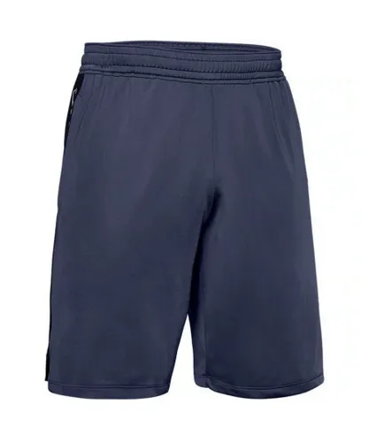 Under Armour Mens MK-1 Graphic Shorts Taped Pants 1351658 497 - Blue Textile