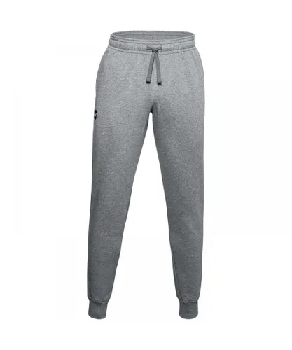 Under Armour Mens Rival Jogging Bottoms (Light Grey Heather/Onyx)