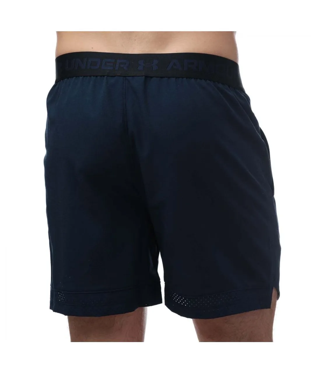 Under Armour Mens UA Vanish Woven 6in Shorts in Navy