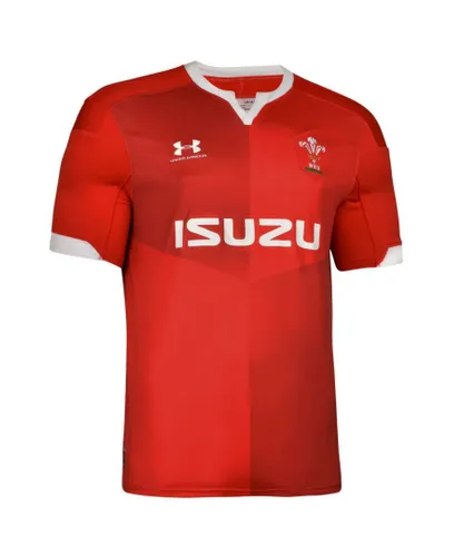 Under Armour Mens Welsh Rugby Union Home Jersey T-Shirt Red 1341613 600