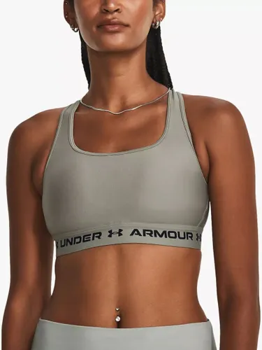 Under Armour Mid Armour Crossback Sports Bra - Grove Green/Black - Female