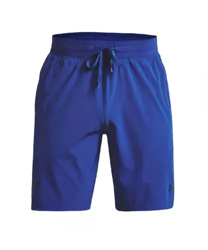 Under Armour Project Rock Mens Blue Snap Shorts