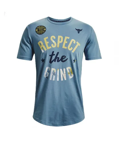 Under Armour Project Rock The Grind Mens Blue T-Shirt