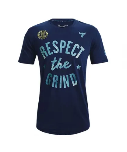Under Armour Project Rock The Grind Mens Navy T-Shirt