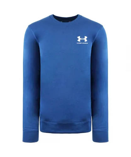 Under Armour Rival Terry Mens Blue Sweater cotton