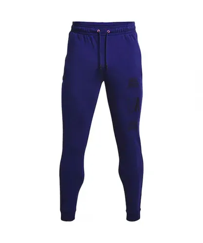 Under Armour Rival Terry Mens Blue Track Pants cotton