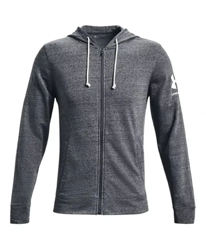 Under Armour Rival Terry Mens Grey Track Jacket