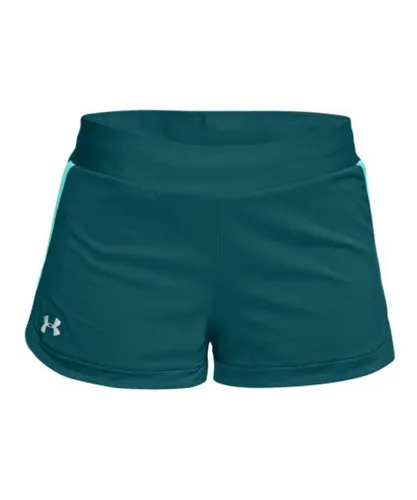 Under Armour Speedpocket 2 In 1 Shorts - Womens - Green Textile