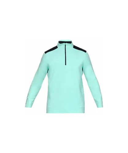 Under Armour Storm Play Off Mens Cold Gear Loose Turquoise Golf Top 1325277 361 Cotton