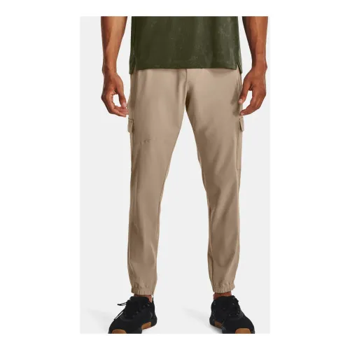 Under Armour , Stretch Woven Cargo Pants for Men ,Beige male, Sizes: