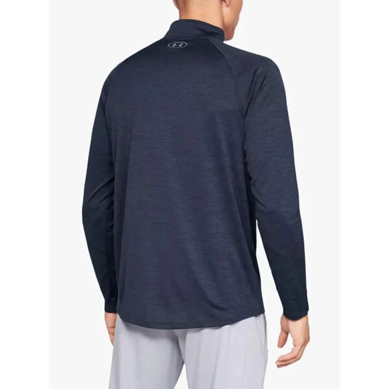 Under Armour Tech 2.0 1/2 Zip Long Sleeve Gym Top - Navy - Male
