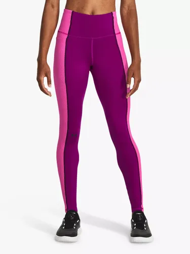 Under Armour Train Cold Weather Gym Leggings - Magenta/Pink/Black - Female