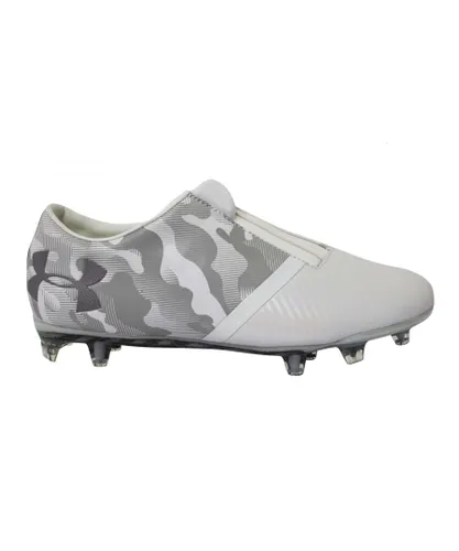 Under Armour UA Spotlight White Leather FG Football Boots - Mens Leather (archived)