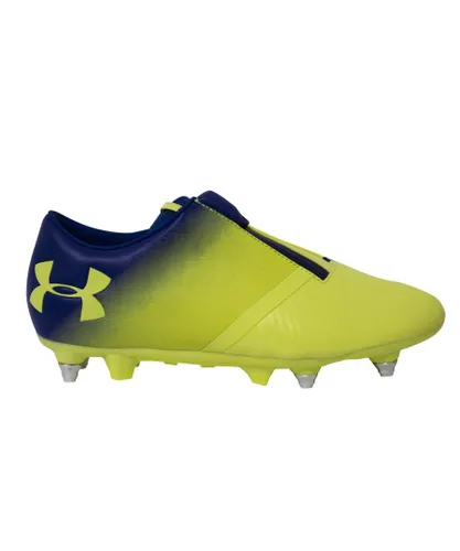 Under Armour UA Team Spotlight Hybird SG Yellow Football Boots - Mens Leather