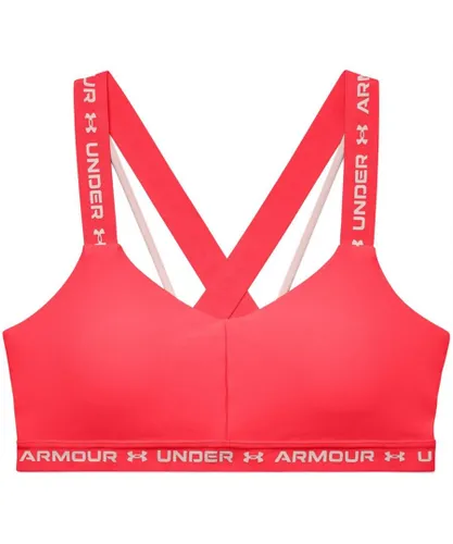 Under Armour Womens Crossback Low Impact Sports Bra - Coral