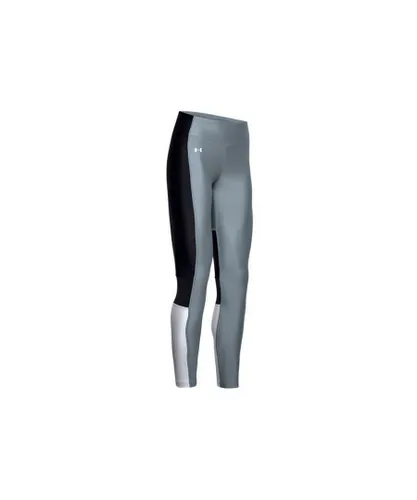Under Armour Womens Heatgear Perf Inset Leggings Tight 1351725 396 - Blue Textile - Size Small