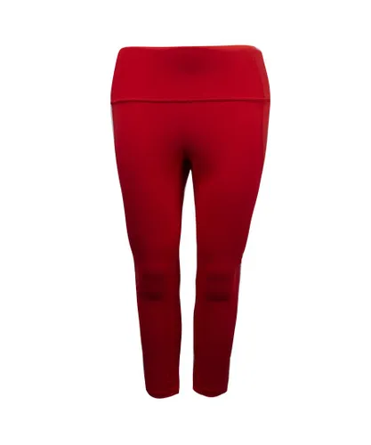 Under Armour Womens Reflect High Rise Crop Leggings Gym Tight 1320550 608 - Red Textile