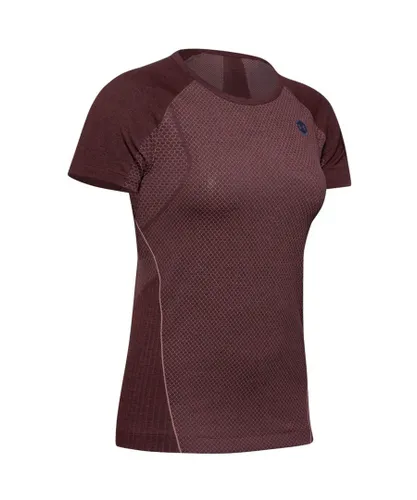 Under Armour Womens Seamless Training Top T-Shirt Red 1351602 628 Nylon