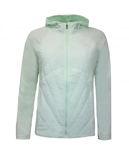 Under Armour Womens Sprint Hybrid Jacket Zip Up Hooded Track Top 1350784 403 - Green Textile