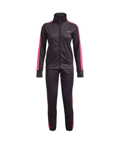 Under Armour Womens Tricot Tracksuit - Purple