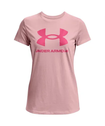Under Armour Womens UA Sportstyle Graphic T-Shirt - Pink Cotton