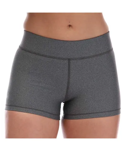 Under Armour Womenss HeatGear Mid Rise Shorts in Grey