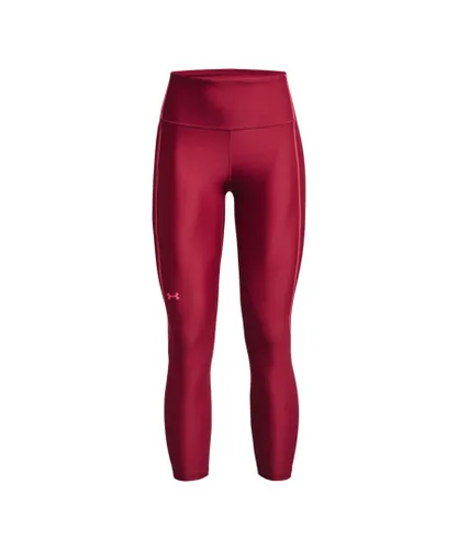 Under Armour Womenss HG No-Slip Waistband Ankle Leggings in Pink